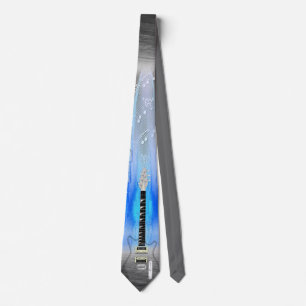 Cravate Guitare transparente