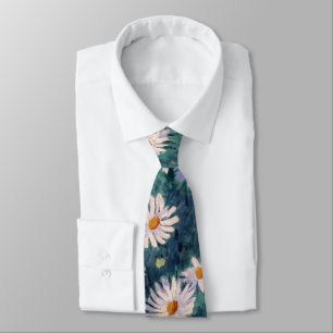 Cravate Gustave Caillebotte - Lit de marguerites, détails