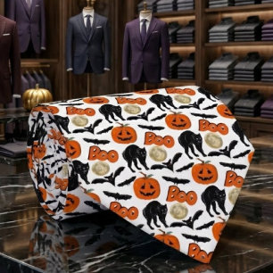 Cravate Halloween Chats Chat Citrouille Et Lune Dessin