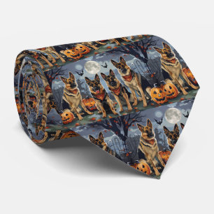 Cravate Halloween épouvantable Berger Allemand