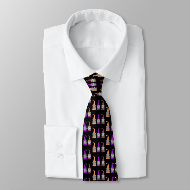 Cravate Halloween Gnomes Tie (Attaché)
