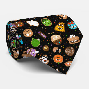 Cravate Halloween Monster Cookie Visite fun Signature