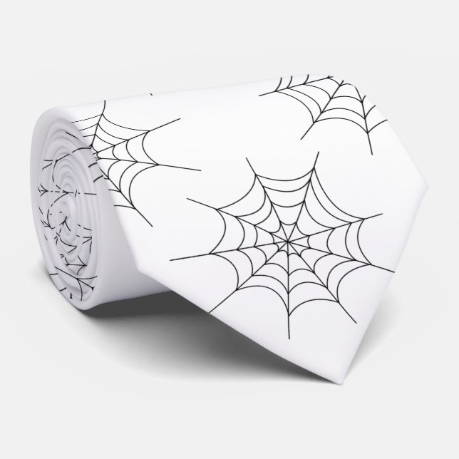 Cravate Halloween Spider Web (Roulé)