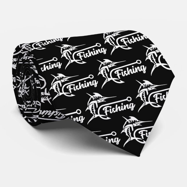 Cravate Hameçon de pêche hommes (Roulé)