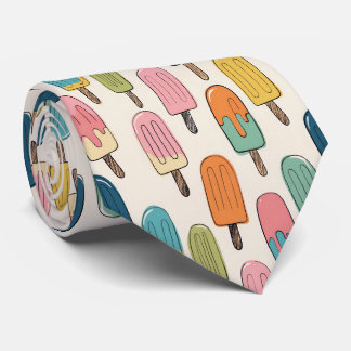 Cravate Hand-Drawn Popsicle doodle Pattern