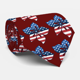 Cravate Happy Hibiscus USA Necktie