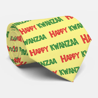 Cravate Happy Kwanzaa Greeting