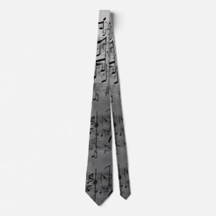 Cravate Harmonic Shades : Gray Fashion Inspiré par Music A