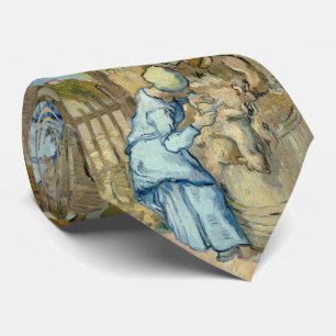 Cravate Haveuse de moutons de Van Gogh après millet