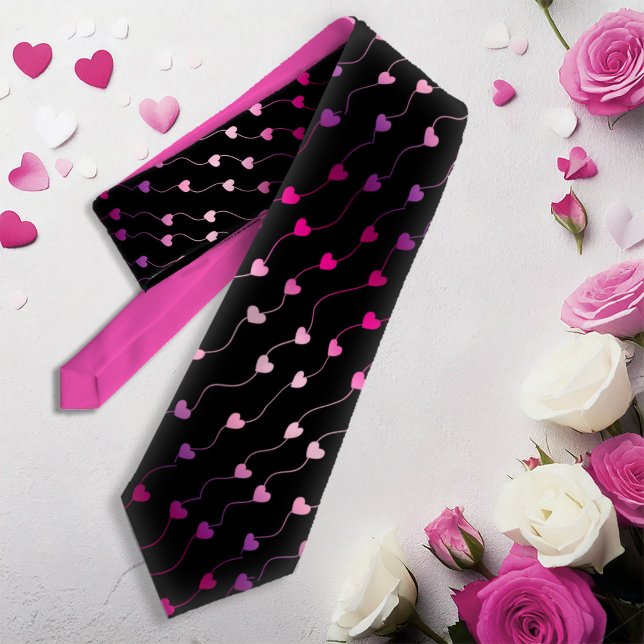 Cravate Heart on a String Pattern (Créateur téléchargé)