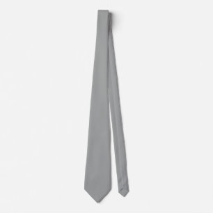 Cravate Heather Grey Solid Color Personnaliser It