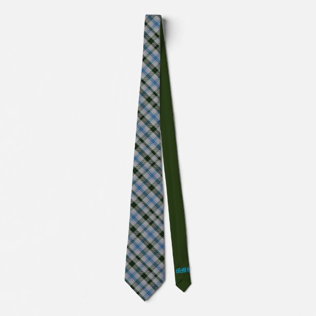 Cravate Henderson Scottish Clan Tartan Solid vert initial (Devant)