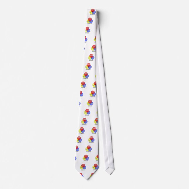 Cravate Hépatologie .. Science Art Luck (Devant)