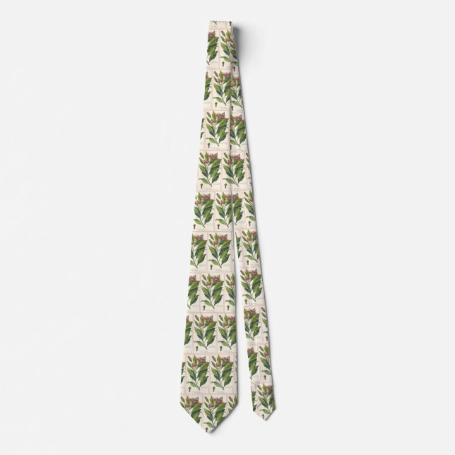 Cravate Herbes alimentaires vintages Épices, Cloches Plant (Devant)