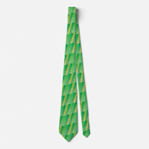 Cravate Hexagones - Vert