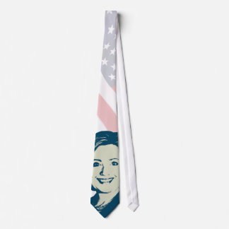 Cravate HILLARY CLINTON HEAD.png BLEU