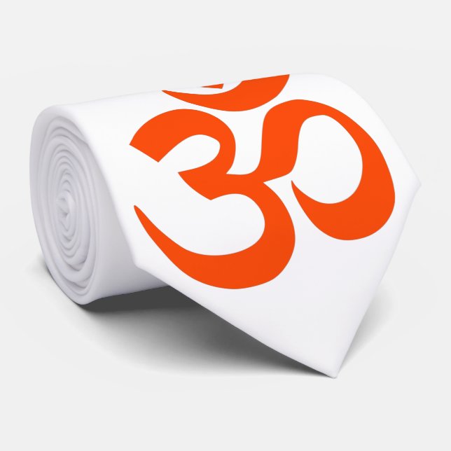 Cravate Hindu Om Symbol (Roulé)
