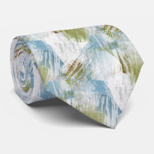 Cravate Hip Chic Lime Vert Gris Bleu Brosse Art