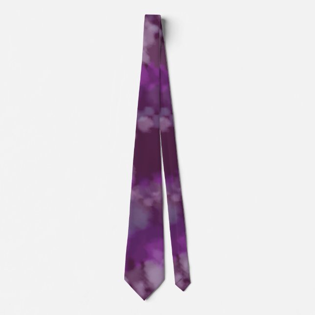 Cravate *~* Hipster Purple Retro Psychodelic Tie Dye crava (Devant)