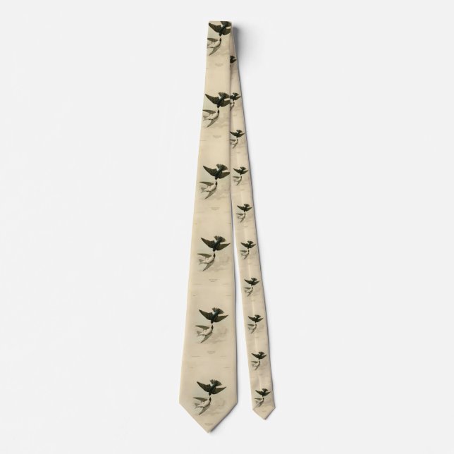 Cravate Hirondelle à ventre blanc (arbre) - Audubon's Bird (Devant)