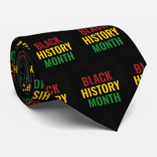 Cravate HISTOIRE NOIRE MOIS Rouge Jaune Vert BHM