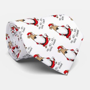 Cravate HO HO Très drôle Costume Père Noël Chien en En Col