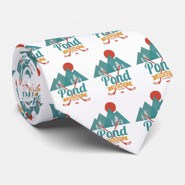 Cravate Hockey Retro Pond (Roulé)