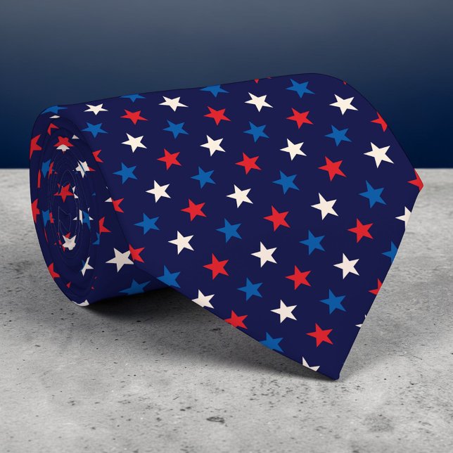 Cravate Holiday - Fourth of July Stars Necktie (Créateur téléchargé)