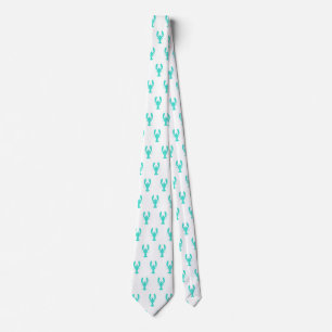 Cravate Homard du littoral turquoise