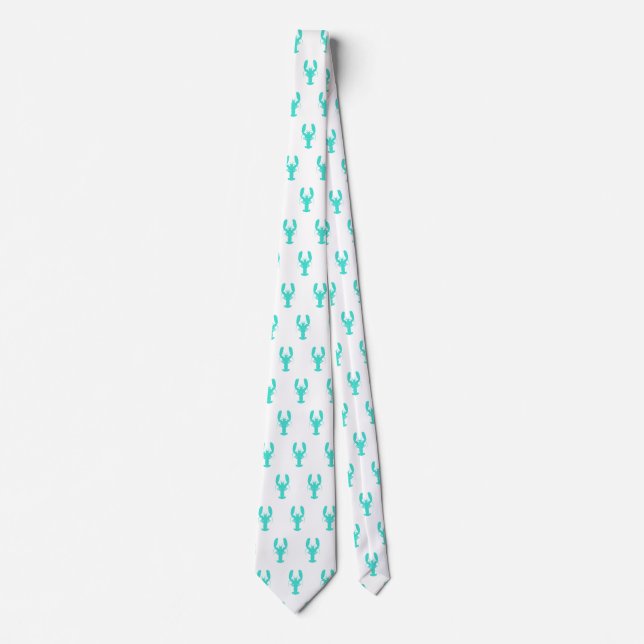 Cravate Homard du littoral turquoise (Devant)