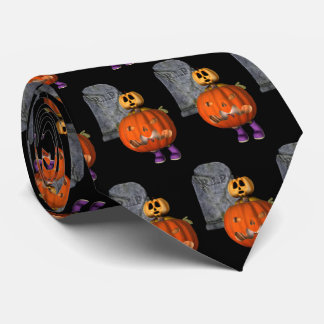 Cravate Homme citrouille Tombstone Halloween Drôle
