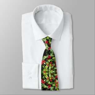 Cravate homme Holly Berries