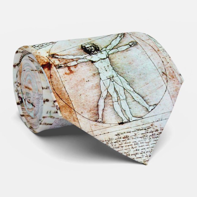 Cravate HOMME VITRUVIEN, Parchemin Brown antique (Roulé)