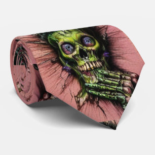 Cravate Horreur crâne Déplaisant Éffrayant