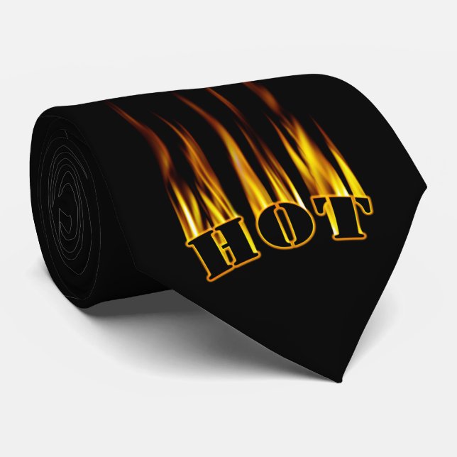 Cravate Hot - Flames Design (Roulé)