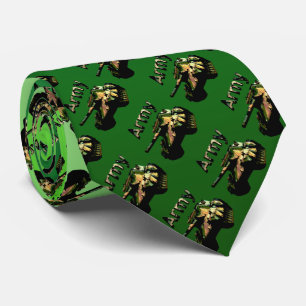 Cravate Huile vintage de réservoir de l'armée peinte,