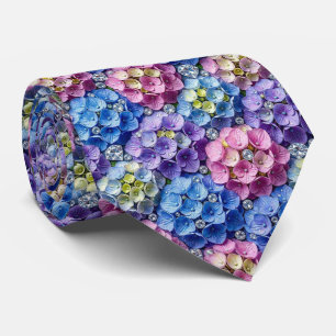 Cravate Hydrangeas & Diamonds   Collier de mariage et d'év