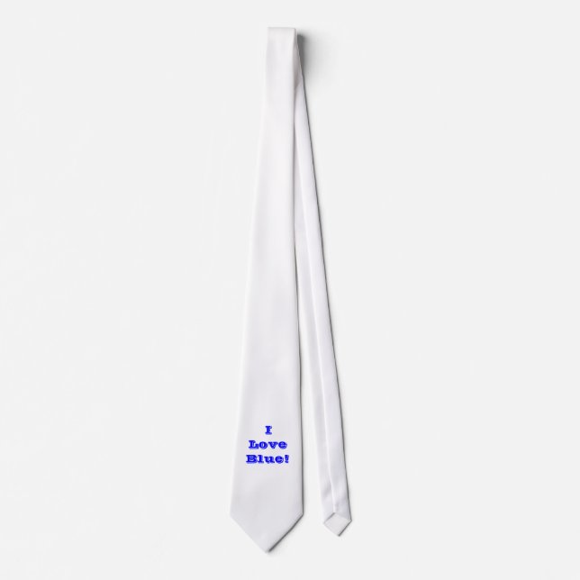Cravate I Love Blue (Devant)