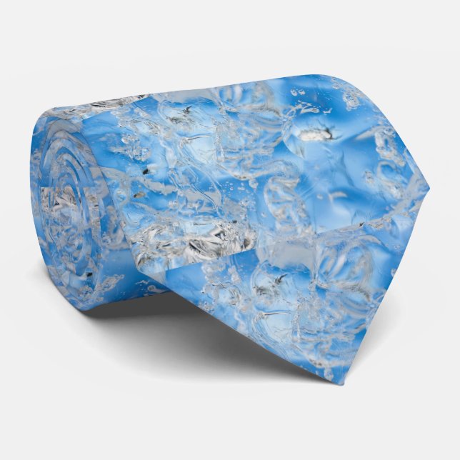 Cravate Iceberg bleu frais (Roulé)