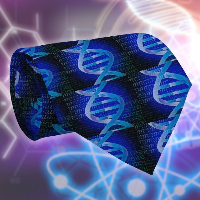 Cravate ID ADN Médicale Science Bleu (DNA ID Medical Science Blue Tie)