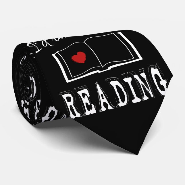 Cravate I'd rather be reading (Roulé)