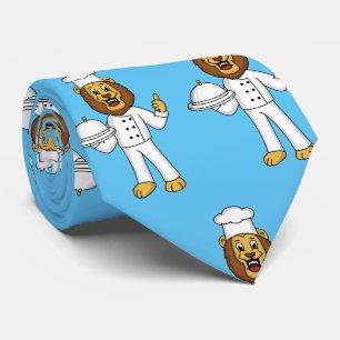 Cravate Illustration du chef mignon lion