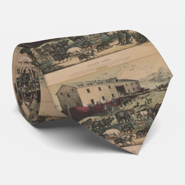 Cravate Illustration vintage de Noahs Ark (1907) (Roulé)