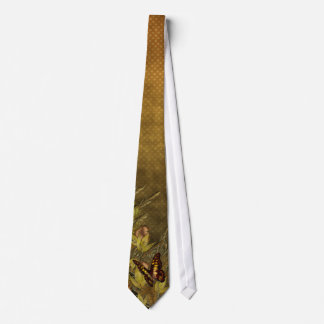 Cravate Illustration vintage de papillon de style