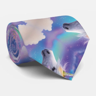 Cravate Imaginaire Aurora Borealis Parties scintillant arc