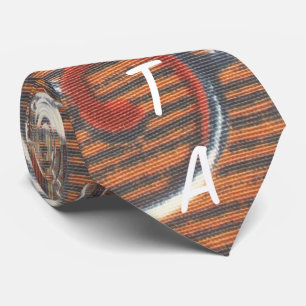 Cravate Impression d'art motif africain vintage