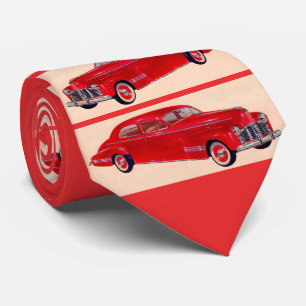 Cravate Impression de Pontiac Torpedo des années 1940
