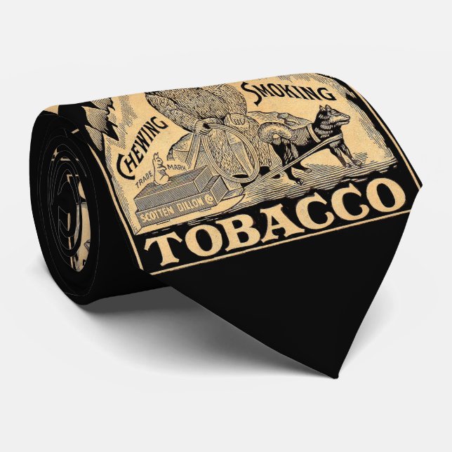 Cravate Impression Eskimo Tobacco  (Roulé)