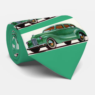 Cravate Impression verte Austin Devon 1948