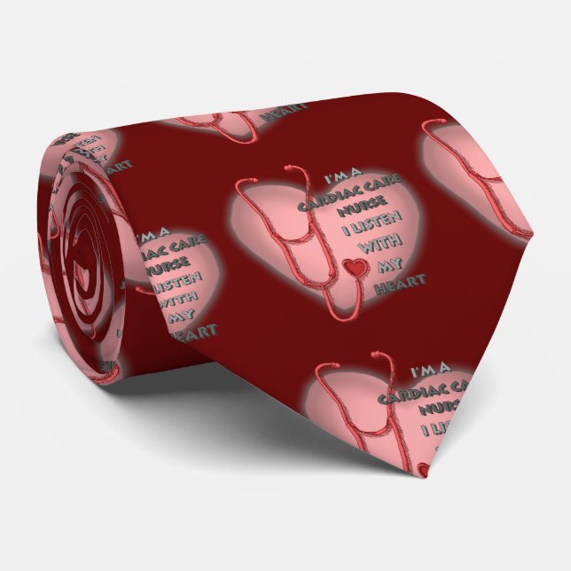 Cravate infirmière en soins cardiaques Red Heart  (Roulé)